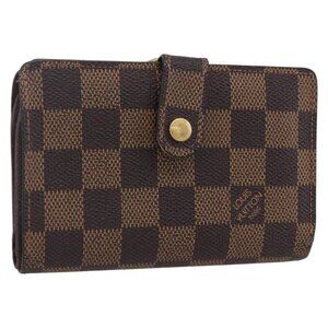 Authentic LOUIS VUITTON Damier Ebene Portefeuille Viennois Wallet bst288-120225